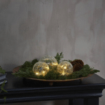 STAR TRADING LAMPE DÉCORATIVE LED TRISS EN VERRE, TRANSPARENTE