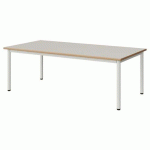 TABLE MALIBU 160X80 T2 4P STRA ALAISÉ BLC SEL W911/BLC 9016