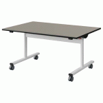 TABLE MALIBU RAB 120X80 T3 DL ST ANTIB GRIS U727/NO BLC 9016