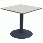 TABLE MANO 80X80 T6 - STRAT ALAISÉ GRIS PERLE GRIS/NS - MOBIDECOR