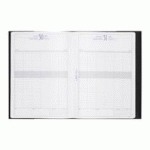 AGENDA JOURNALIER EXACOMPTA 29/1 RENDEZ-VOUS - ANNÉE 2027 - 21 X 29,7 CM NOIR