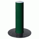 BORNE RÉTRACTABLE Ø 16 CM INOX BROSSÉ - ZINC VERT 6005 - PROCITY