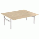 BUREAU DROIT BENCH 2 PLACES 200 CM - ERABLE - ROBBERECHTS