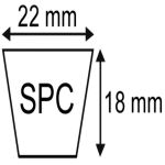 COURROIE SPC8000 22X18X8000