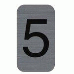 LOT DE 7 - PLAQUE DE SIGNALISATION CHIFFRES 
