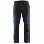 PANTALON DE TRAVAIL SERVICES STRETCH MARINE FONCÉ/NOIR TAILLE 44L - BLAKLADER
