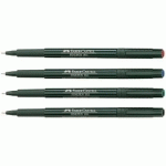 FABER-CASTELL STYLO FEUTRE EXTRA-FIN FINEPEN 1511, VERT - LOT DE 28