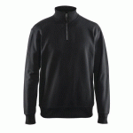 SWEAT COL CAMIONNEUR NOIR TAILLE XL - BLAKLADER