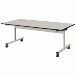 TABLE MALIBU RAB. 160X80 T3 DL ST BLC SEL W911/NOIR BLC 9016