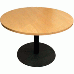 TABLE RECONDITIONNÉE RONDE - PLATEAU BOIS - 110 CM