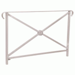 BARRIÈRE HÉRITAGE ROSACE 1.50 M DOUBLE CROSSE - GRIS 7044 - PROCITY