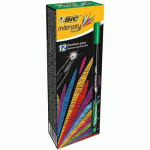 LOT DE 8 - STYLO-FEUTRE BIC INTENSITY FINE POINTE BAGUEE 0,8MM TRAIT 0,4MM VERT