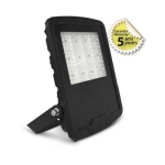 MIIDEX LIGHTING - PROJECTEUR LED EXTÉRIEUR ASYM - 50W FLUX ASYMÉTRIQUE ® BLANC-CHAUD-3000K