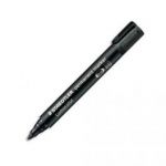 STAEDTLER MARQUEUR PERMANENT POINTE OGIVE CORPS PLASTIQUE ENCRE NOIRE À BASE D'ALCOOL NE SÈCHE PAS 352