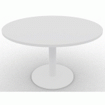 TABLE DE RÉUNION 120XH735 CM ÉP.25MM BLANC/BLANC - EOL