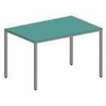 TABLE LOKI 120X80X75 CM MOUSSE/GRIS