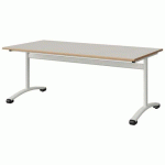 TABLE MALIBU 160X80 T4 DL STRA ALAISÉ BLC SEL W911/BLC 9016