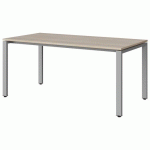 TABLE MALIBU 160X80 T5 SOUDÉ STRA ABS ACACIA/GRIS 9006