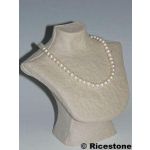 4A) BUSTE PAPIER MÂCHÉ PRÉSENTOIR PENDENTIF, 13CM.
