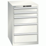 ARMOIRE BLANC GRIS 564X725X850 AVEC 5 TIR. 75KG _ 14.399.180 - LISTA