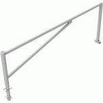 BARRIÈRE PIVOTANTE GALVANISÉ À BÉTONNER POUR CADENAS-3500MM - SCHAKE