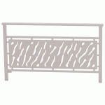 BARRIÈRE VENISE 1.50M STRUCTURE TÔLE DÉCOUPÉE ZINC GRIS 7044 - PROCITY