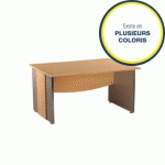 BUREAU OPÉRATIONNEL DROIT TRIADE PIEDS PANNEAUX 140 CM (COLORIS AU CHOIX)