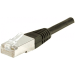 CORDON RJ45 CATEGORIE 6 F/UTP NOIR - 0,5 M