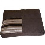 COUSSIN POUR CHIEN DÉHOUSSABLE MIDDLE BROWN + 1 JOUET OFFERT TAILLE 60 X 45 CM