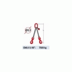 ELINGUE CHAINE 2 BRINS - CROCHETS AUTOMATIQUES À ÉMERILLON - CMU 7500 KG (CLASSE 80)