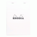 LOT DE 5 - BLOC DE BUREAU PREMIUM RHODIA 14,8 X 21 CM AGRAFÉ BLANC N°16 - 5 X 5 - 80 FEUILLES