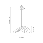 MARKET SET SELENITIS SUSPENSION, Ø 56 CM
