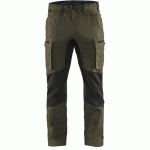 PANTALON DE TRAVAIL SERVICES STRETCH VERT OLIVE/NOIR TAILLE 42C - BLAKLADER