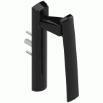 POIGNÉE SARENA EXTÉRIEURE DÉPORTÉE POUR PORTE COULISSANTE DS8524 - NOIR MAT 9005 - MAIN GAUCHE LA CROISÉE DS