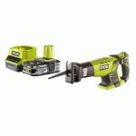 RYOBI - PACK SCIE SABRE 18V ONE+ R18RS-0 - 1 BATTERIE 2.5AH - 1 CHARGEUR RAPIDE RC18120-125
