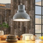 LINDBY SUSPENSION EN MÉTAL GRIS BÉTON PERCIVAL