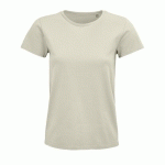 TEE-SHIRT PERSONNALISABLE FEMME COTON ORGANIQUE BIO JERSEY 175 NATUREL