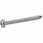 VIS À TÔLE TÊTE CYLINDRIQUE BOMBÉE 6 LOBES INOX A2 DIN 7981 5,5X38 BOÎTE DE 200 - ACTON - 624075,5X38