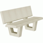 BANC MIAMI BÉTON OCRE SABLÉ