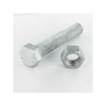 BOULON (VENDU AVEC ECROU) TÊTE HEXAGONALE TH M12X140 FILETEE SUR 140 CLASSE 6.8 FORTE TENUE À LA CORROSION CONDITIONNEMENT: 20 PIÈCES