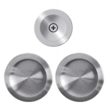 KARCHER DESIGN - MANŒUVRES ROSACE RONDE POUR PORTE COULISSANTE USINAGE Ø 48 MM INOX SATINÉ