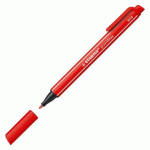 LOT DE 2 - STYLO FEUTRE STABILO POINTMAX À CAPUCHON POINTE 1 MM - ÉCRITURE MOYENNE ROUGE