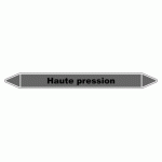 LOT DE 5 - MARQUEUR TUYAUTERIE - HAUTE PRESSION - VINYLE LAMINÉ - NFX 08-105 450 X 52 MM