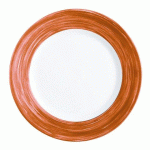LOT DE 6 - BRUSH ASSIETTE PLATE TERRACOTTA 15,5 CM