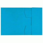 LOT DE 8 - CHEMISE-TRIEUR, A4, CARTON DE 430 G/M2, BLEU