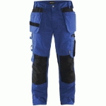 PANTALON DE TRAVAIL ARTISAN BLEU ROI/NOIR TAILLE 48C - BLAKLADER