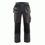 PANTALON DE TRAVAIL ARTISAN ÉTÉ GRIS FONCÉ/NOIR TAILLE 56 - BLAKLADER