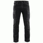 PANTALON DE TRAVAIL SERVICES DENIM STRETCH NOIR TAILLE 40 - BLAKLADER