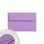 PAQUET DE 5 ENVELOPPES GRAIN DE POLLEN 90X140MM 120G/M² - VIOLETTE - LOT DE 10