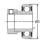 ROULEMENT PALIER 1225-25 G NSK